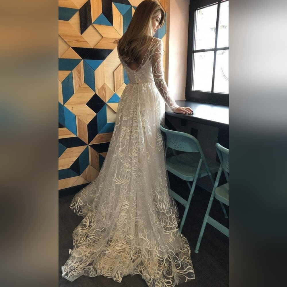 NWT Sz 14 Olivia Bottega Stourin 2 In 1 Ivory Wedding Gown - Picture 5 of 11